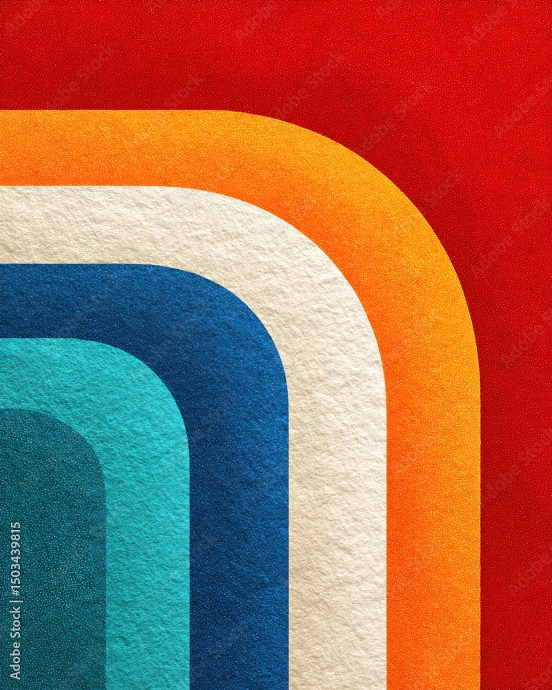 Poster intricate layers of bold colors create a captivating visual experience