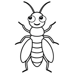 Termite vector illustration white background