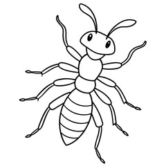 Termite vector illustration white background