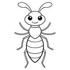 Termite vector illustration white background