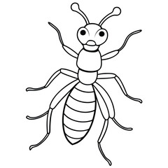 Termite vector illustration white background