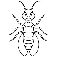 Termite vector illustration white background