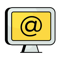 Social Media Colored Outline Icons