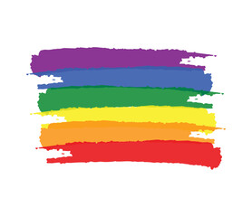  Colorful rainbow brush strokes with “Happy Pride Month” message in bold font. Perfect for LGBTQ+ celebrations, posters, social media, and awareness campaigns.