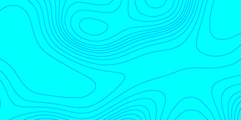 Abstract lines background contour maps landscape geodesy topographic texture grid, geometric line blue and cyan color seamless pattern with geographic mountain relief modern art topographic design.