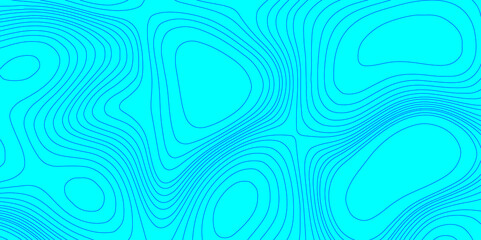 Abstract lines background contour maps landscape geodesy topographic texture grid, geometric line blue and cyan color seamless pattern with geographic mountain relief modern art topographic design.