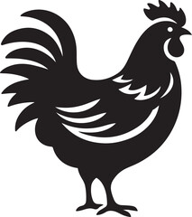 Rooster Vector Art Illustration