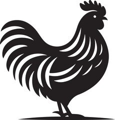 Rooster Vector Art Illustration