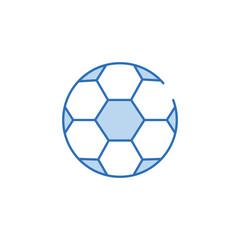 Obraz premium Sport Ball icon design with white background stock illustration