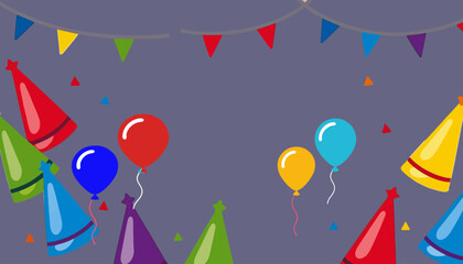 colorful-party-hats-and-bunting-decorations-festive-celebration-with-assorted-hats-triangular-flags-fun-party-themed-image-ideal-for-invitations