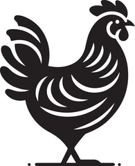 Rooster Vector Art Illustration