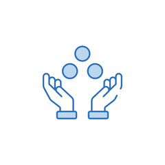 Juggling Ball icon design with white background stock illustration