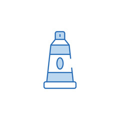 Oil Paint icon design with white background stock illustration