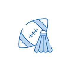 School Sport icon design with white background stock illustration