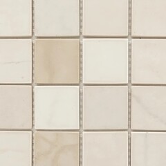 Close up of decorative beige ceramic tiles