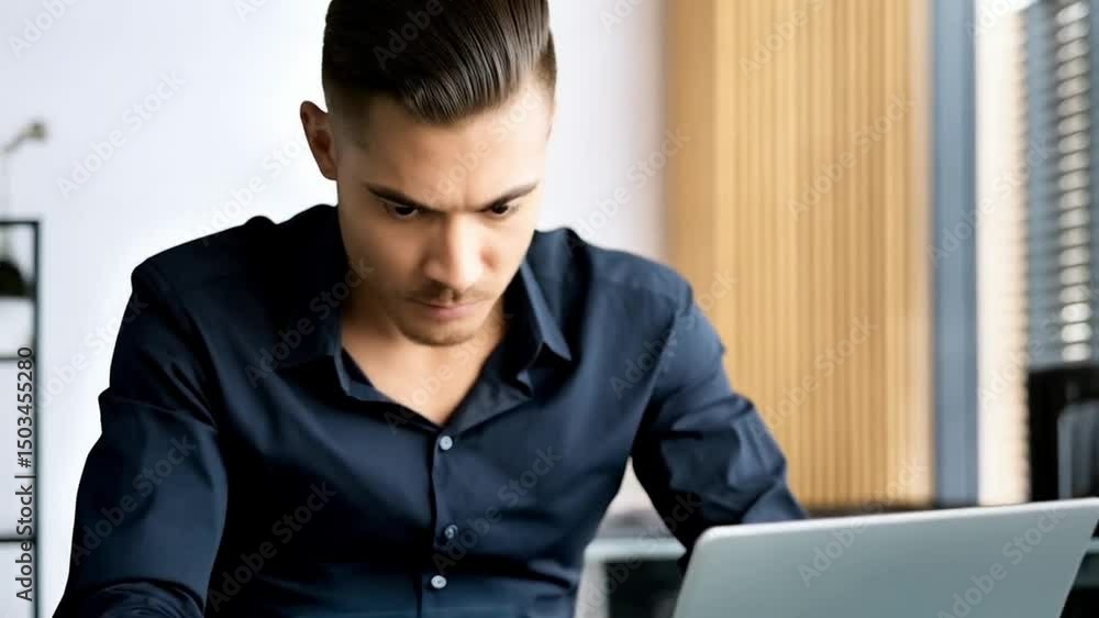 Poster person holding smartphone with digital document folder and camera icons overlaying the screen