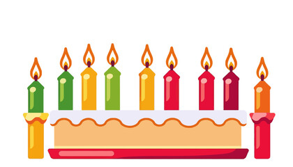 Birthday-Cake-with-Candles-Vector-Illustration-Celebration-Dessert-with-Colorful-Candles-Festive-Bakery-for-Birthday-Parties-Celebratory-Treat-Clip-Art