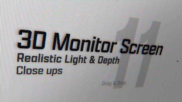 3D Monitor Screen Animations (11) | Animated Camera Close Ups (Drag & Drop)