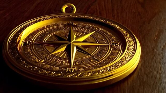 Ornate Golden Compass
