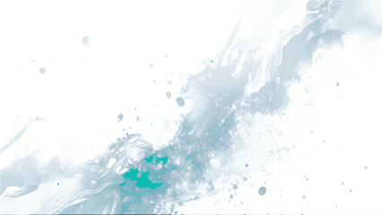 Abstract blue watercolor on white background.The color splashing on the paper.It is a hand drawn.