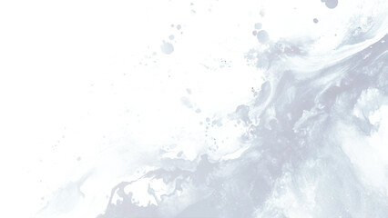 Abstract blue watercolor on white background.The color splashing on the paper.It is a hand drawn.