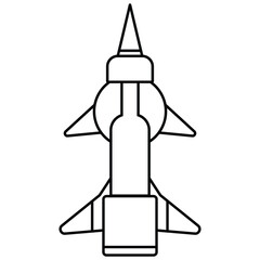 Rocket vector illustration. Future rocket illustration
