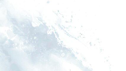 Abstract blue watercolor on white background.The color splashing on the paper.It is a hand drawn.