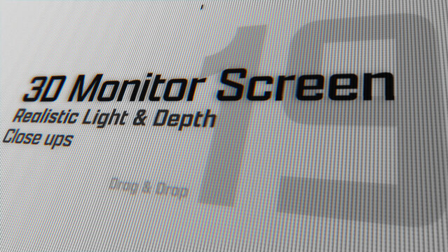 3D Monitor Screen Animations (19) | Animated Camera Close Ups (Drag & Drop)