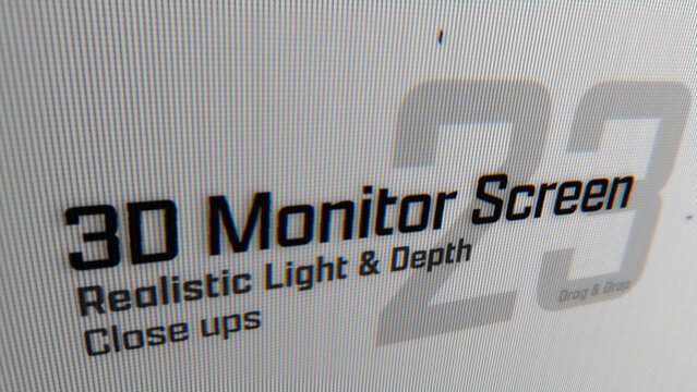 3D Monitor Screen Animations (23) | Animated Camera Close Ups (Drag & Drop)