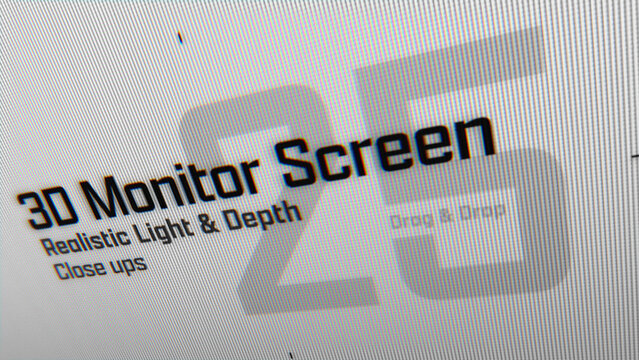 3D Monitor Screen Animations (25) | Animated Camera Close Ups (Drag & Drop)