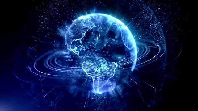 4K Technology Background Animation