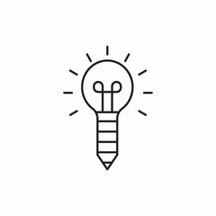 idea creativity thought icon sign vector