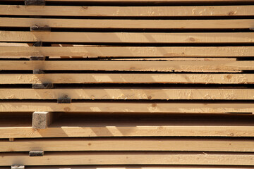 Edged boards.Building material.The material is made of wood.