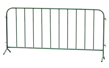 Portable sectional fence on white