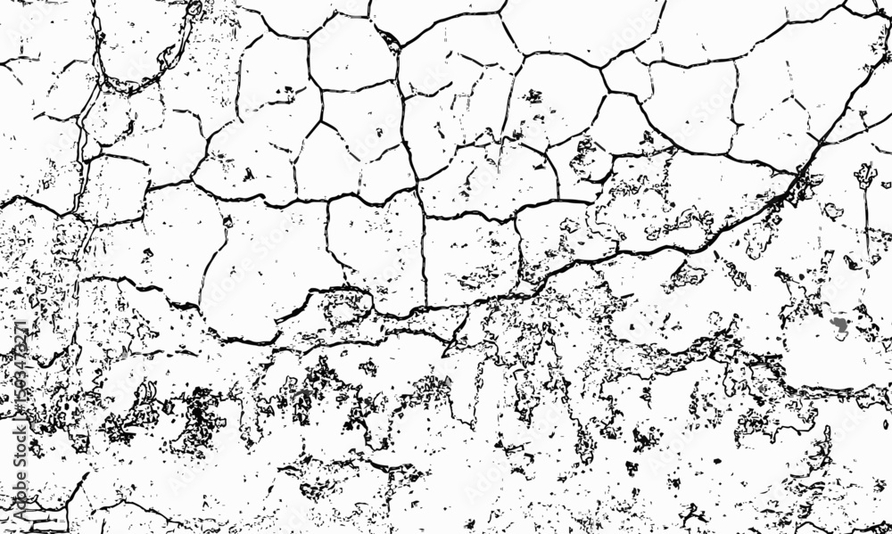 Poster white grunge showing a close up of a cracked and broken stone wall texture with detailed patterns an