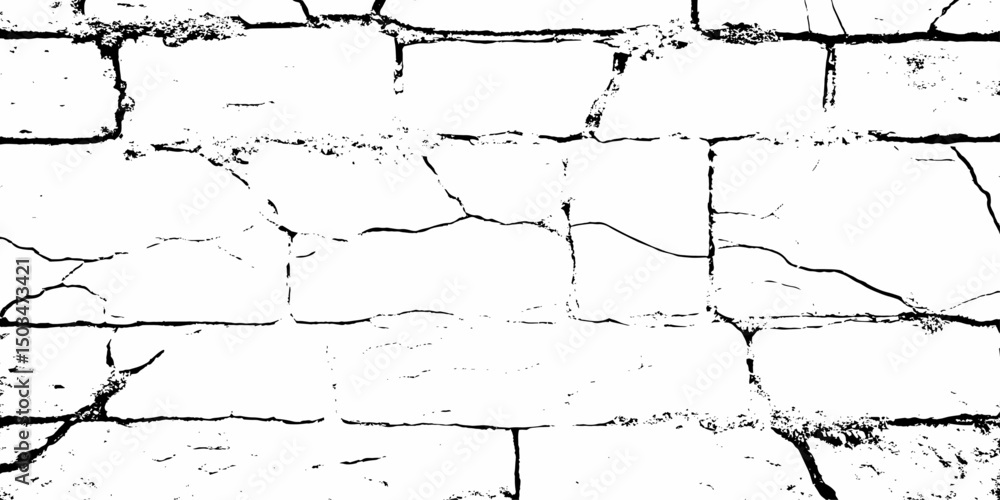 Aufkleber brick wall with a rough stone surface. visible mortar adds texture to the design, creating a visuall