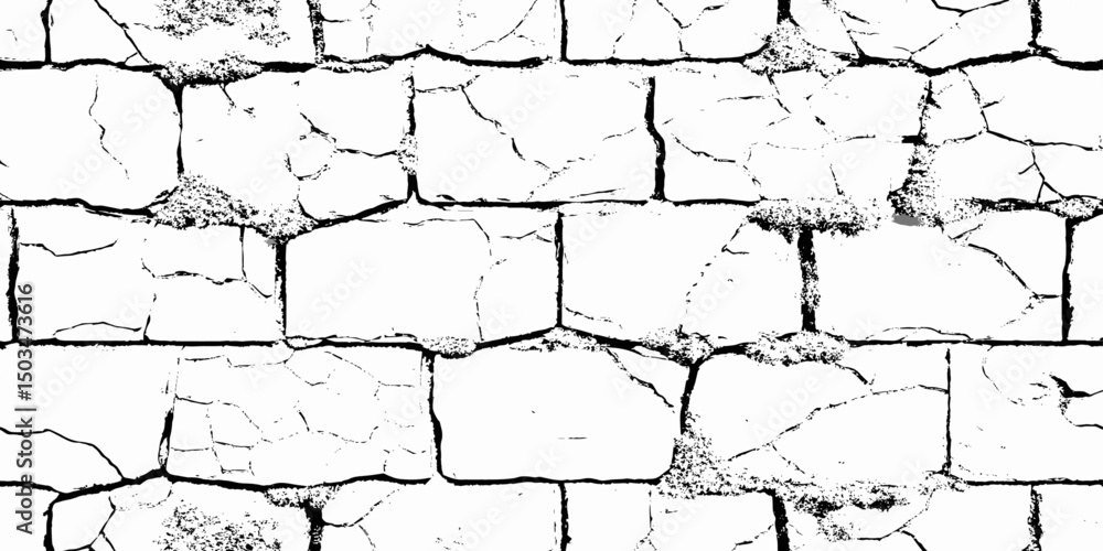 Aufkleber brick wall with a rough stone surface. visible mortar adds texture to the design, creating a visuall