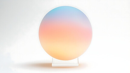 Pastel Sphere on Stand.
