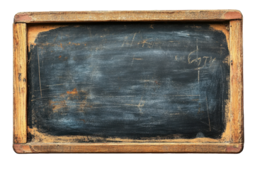 Rustic wooden chalkboard with a rough surface ideal for writing messages or displaying menus in a cafe or classroom