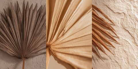 Dried Palm Leaf Arrangement