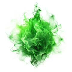 abstract green smoke
