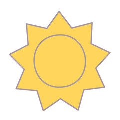 vector sun icon