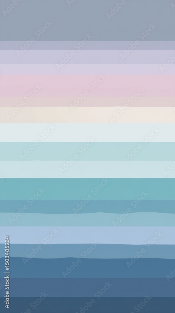 Poster abstract background with horizontal lines in shades of blue pink and white creating a gradient effec