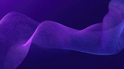 Abstract Purple and Blue Wave Background Dynamic Flowing Design