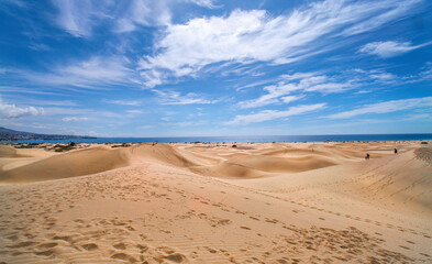 Maspalomas, Gran Canaria, Dünen an der Südküste (Atlantischer Ozean)