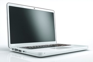 Fototapeta premium Modern Laptop with Sleek Design and Blank Screen for Customization