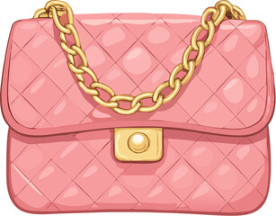 Pink handbags with pearl, gold, and pink ribbon accents, perfect Valentine's Day luxury gifts