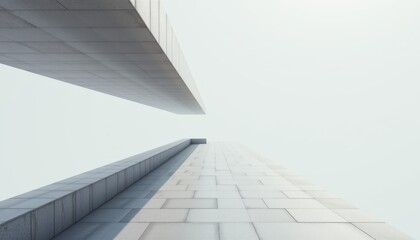 Minimalist Photorealistic Capture of Vertical Architectural Lines