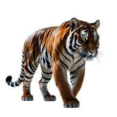 Fototapeta premium Majestic Tiger Portrait on Black Background