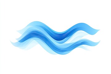 Naklejka premium Abstract flowing blue waves (1)